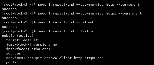 setup firewalld