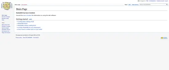 MediaWiki start page