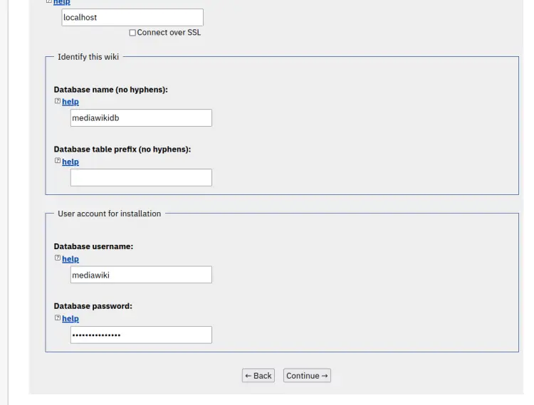setup database