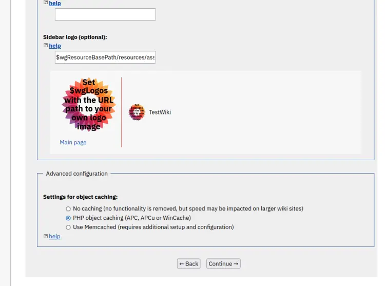 additional settings
