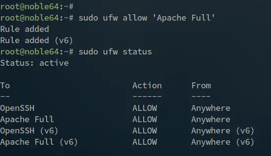 setup ufw