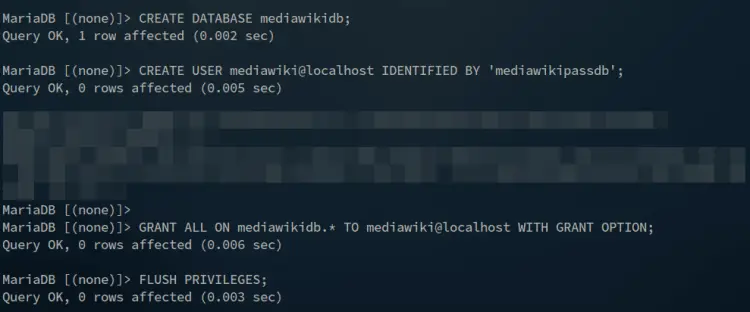 create database