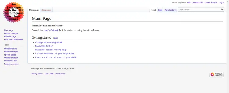 MediaWiki installed