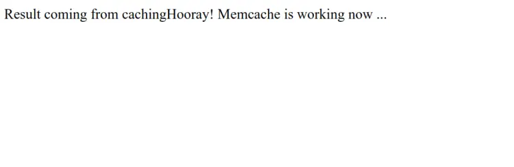 PHP result from memcahed