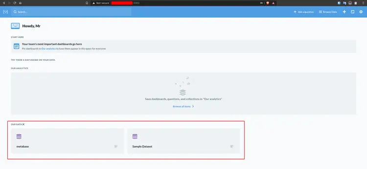 Metabase Dashboard