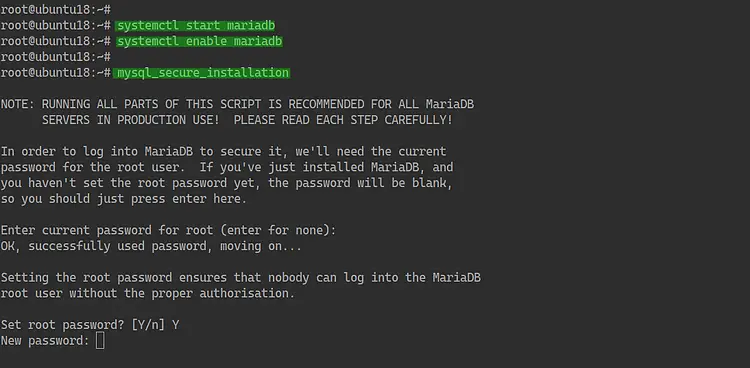Start MariaDB