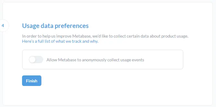 Metabase Data Preferences