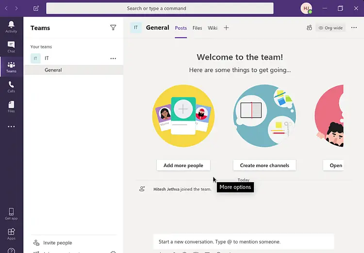 Microsoft Teams Dashboard