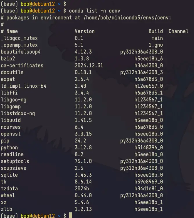 list packages