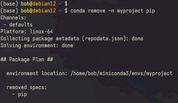 remove packages