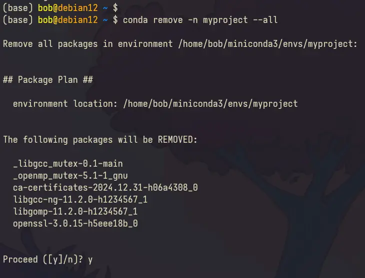 remove env