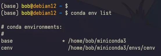 list check env