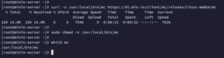 install minio client