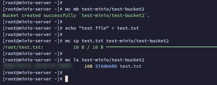 create bucket
