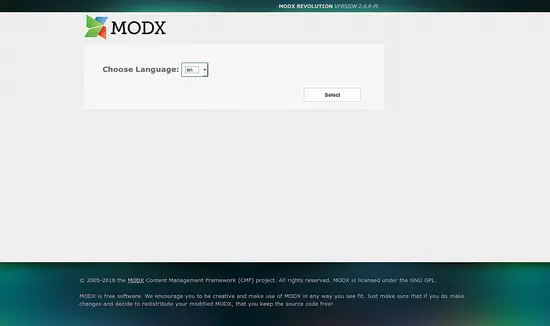 MODX installer