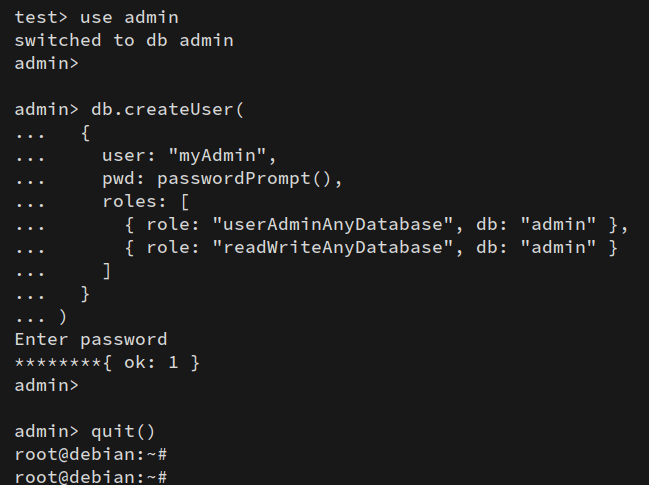 create user