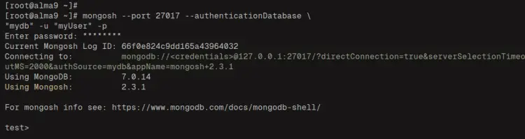 connect to database