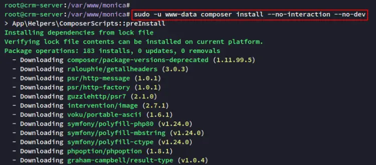 install dependencies