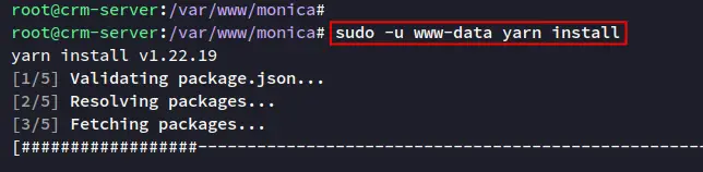 install dependnecies