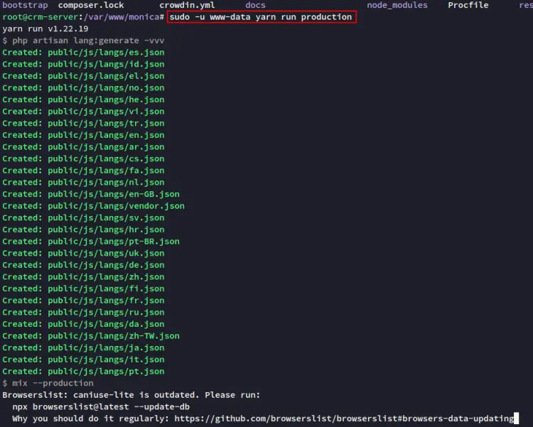 compiling static files
