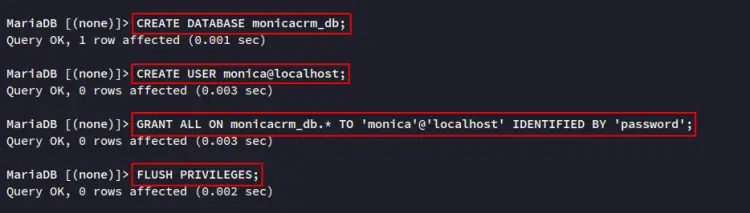 create database