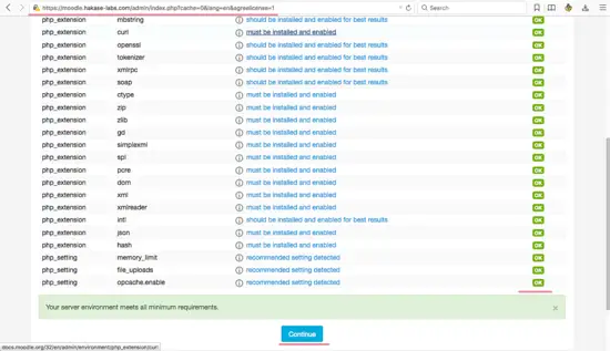 Moodle Installation: Checking system requirment for moodle installation