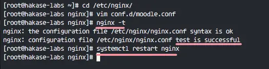 Configure nginx virtual host for moodle