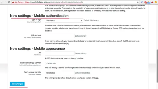 Front Page Setting Moodle