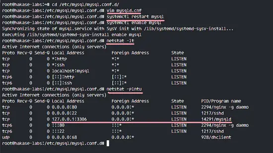 Configure MySQL Server