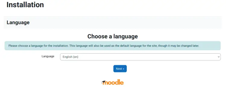 select language