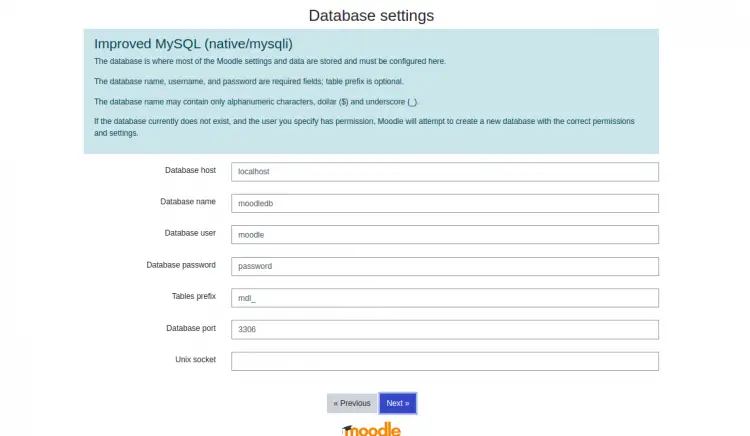 MySQL details