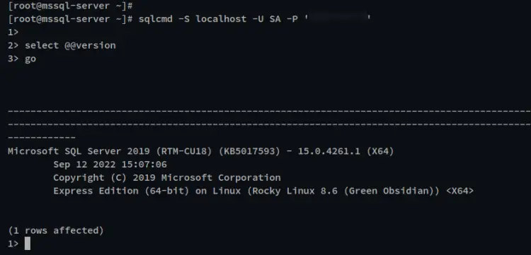 connect to mssql server