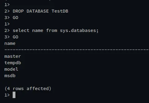 delete database