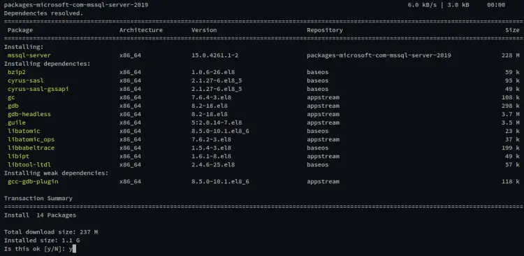 install mssql server