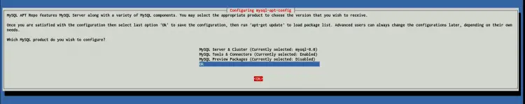 Add MySQL Server 8.0 Repository to the Debian Buster