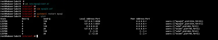 Securing MySQL Server Deployment by changing the Listen address and default port