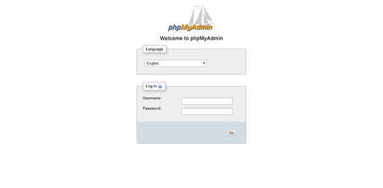 PHPMyAdmin Login