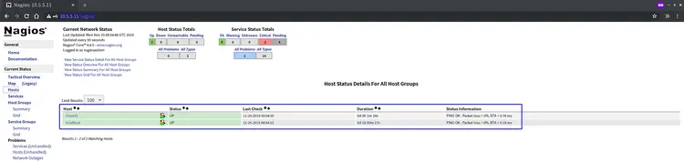 Testing Nagios