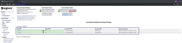 Testing Nagios