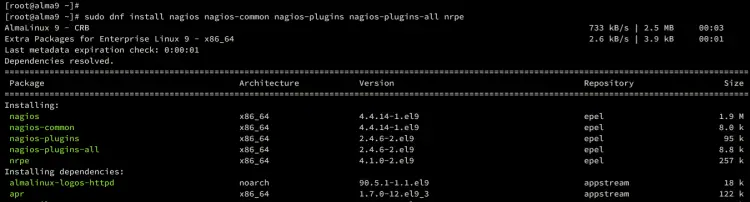 install nagios