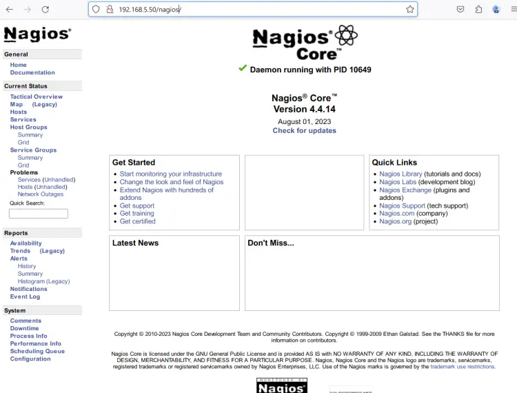 nagios dashboard