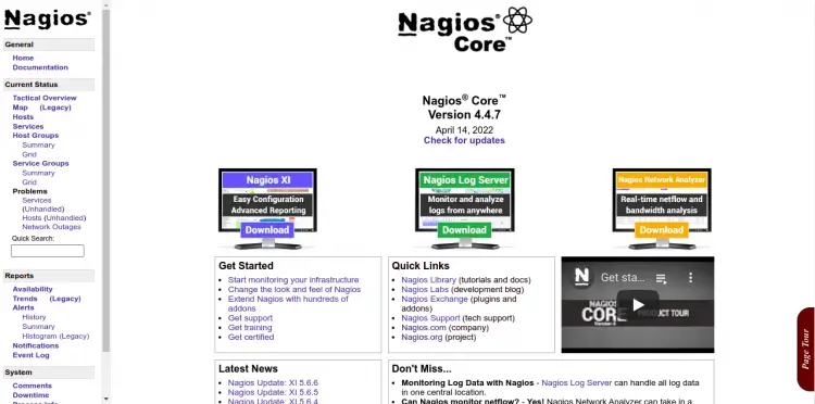 Nagios Dashboard