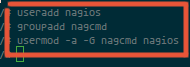 Add a user and group for Nagios