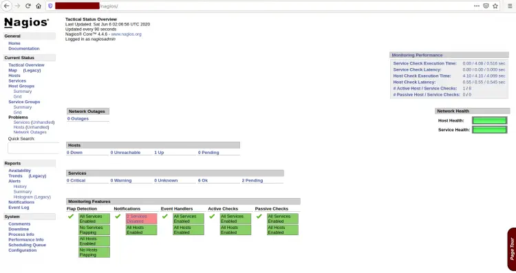 Nagios Dashboard