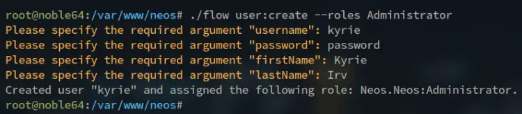 setup admin