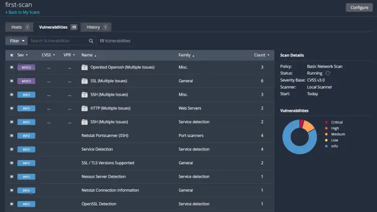 nessus scan vulnerabilities