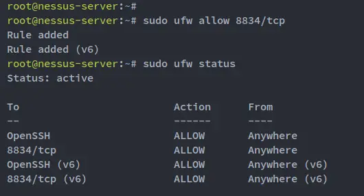 setup ufw