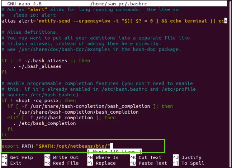 Adjust $PATH for netbeans files