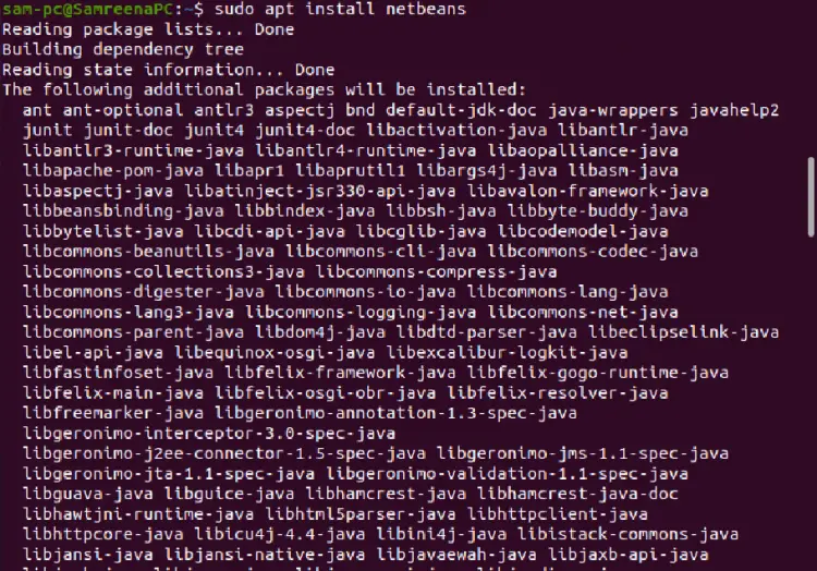 Installing netbeans IDE using Ubuntu apt repository