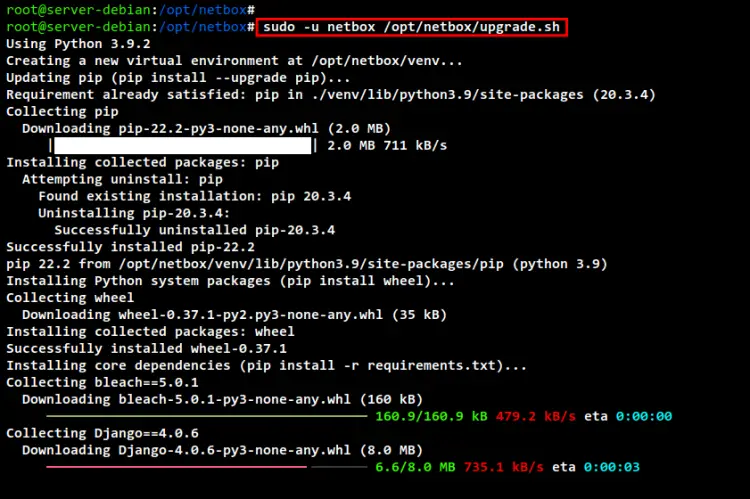 installing netbox